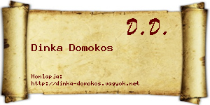 Dinka Domokos névjegykártya